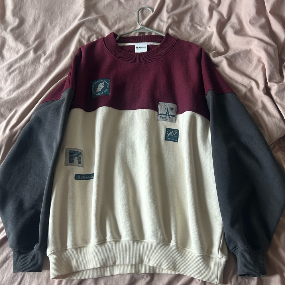Carre Avant Oversized Panel Crewneck